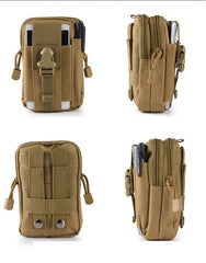 Canvas Waist Pack Belt Zipper Bags Men Casual Molle Waist Packs Large Capacity