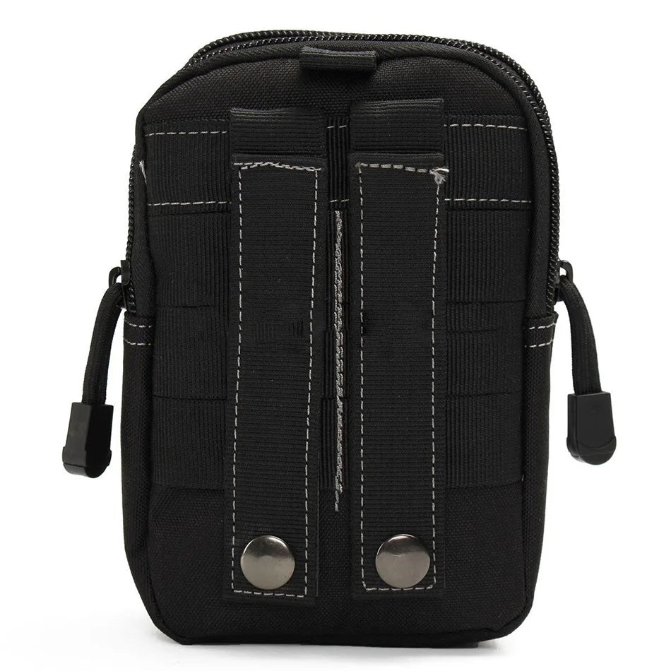 Canvas Waist Pack Belt Zipper Bags Men Casual Molle Waist Packs Large Capacity