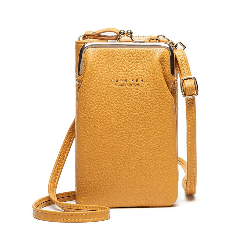 Small Crossbody Bag Women Matte Leather Shoulder Clutch