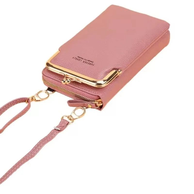Small Crossbody Bag Matte Leather Shoulder Clutch