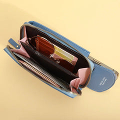 Small Crossbody Shoulder Bag Matte Leather Clutch Purse Handbag