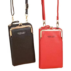 Small Crossbody Bag Matte Leather Shoulder Clutch