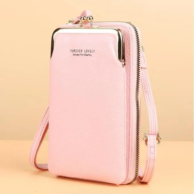 Mini Matte Leather Small Crossbody Bag Women Shoulder Messenger Clutch Purse