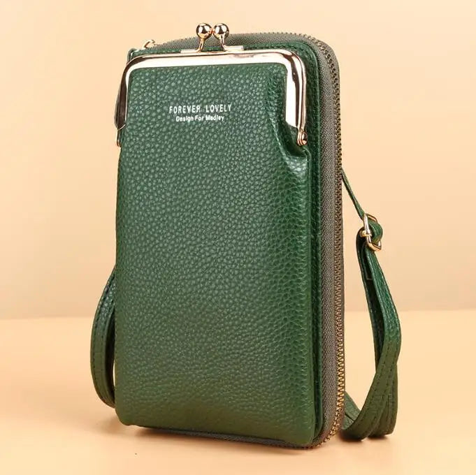 Mini Matte Leather Small Crossbody Bag Women Shoulder Messenger Clutch Purse