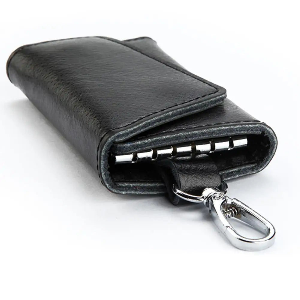 Multifunctional Faux Leather Key Case Holder Wallet
