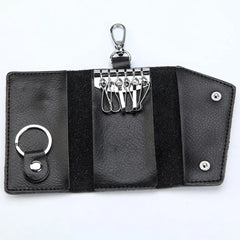 Multifunctional Faux Leather Key Case Holder Wallet