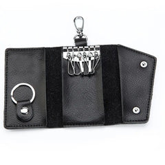 Multifunctional Faux Leather Key Case Holder Wallet