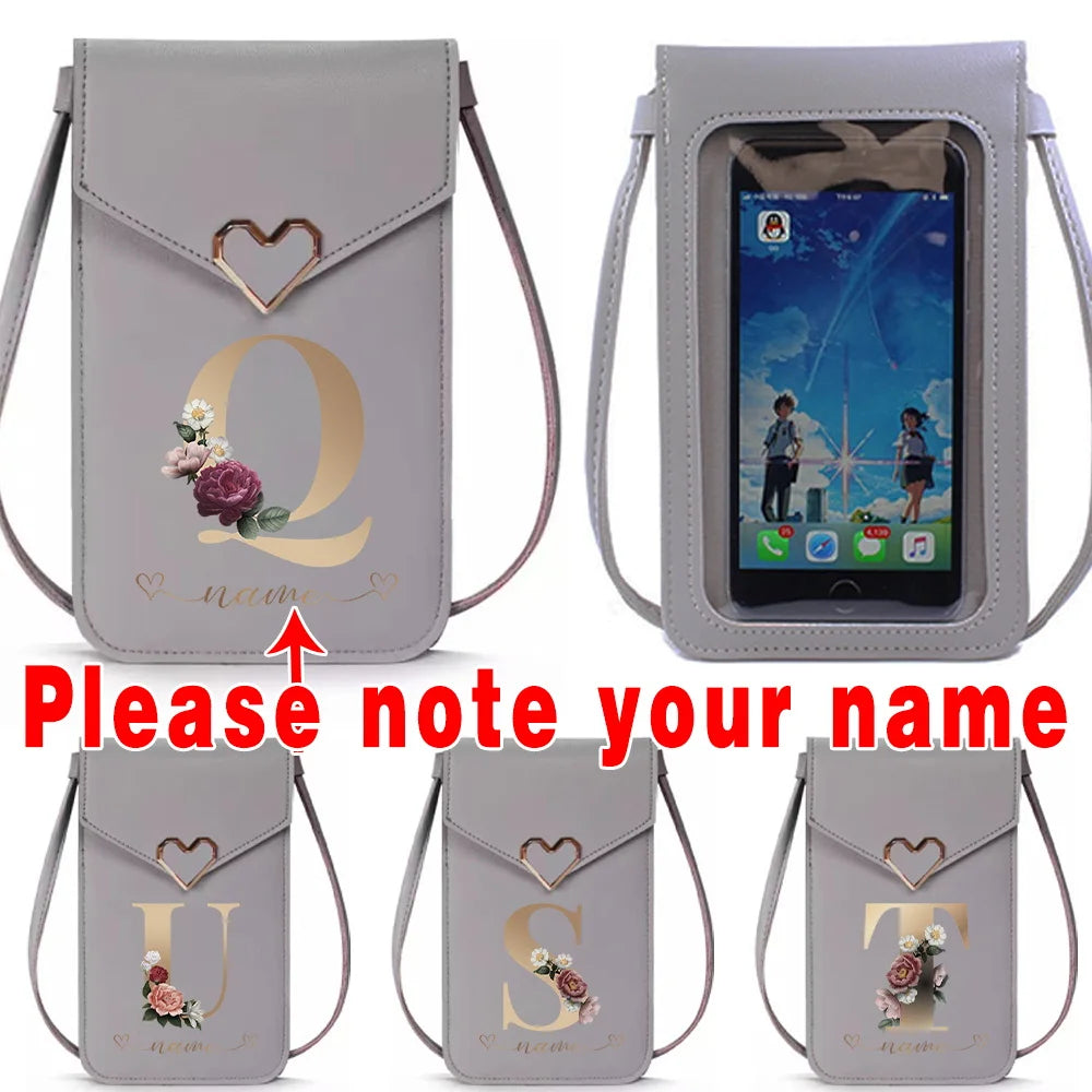 Women's Crossbody Bag Touch Screen Cell Phone Shoulder Purse