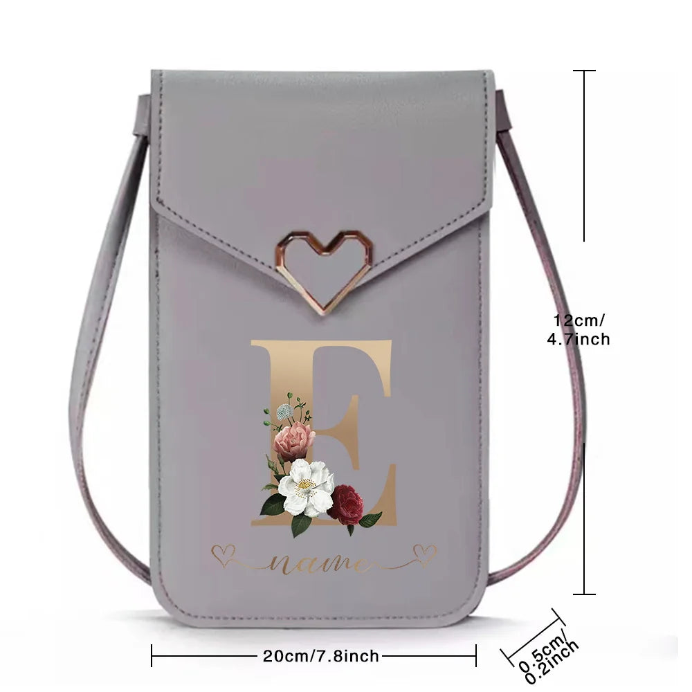 Women's Crossbody Bag Touch Screen Cell Phone Shoulder Purse