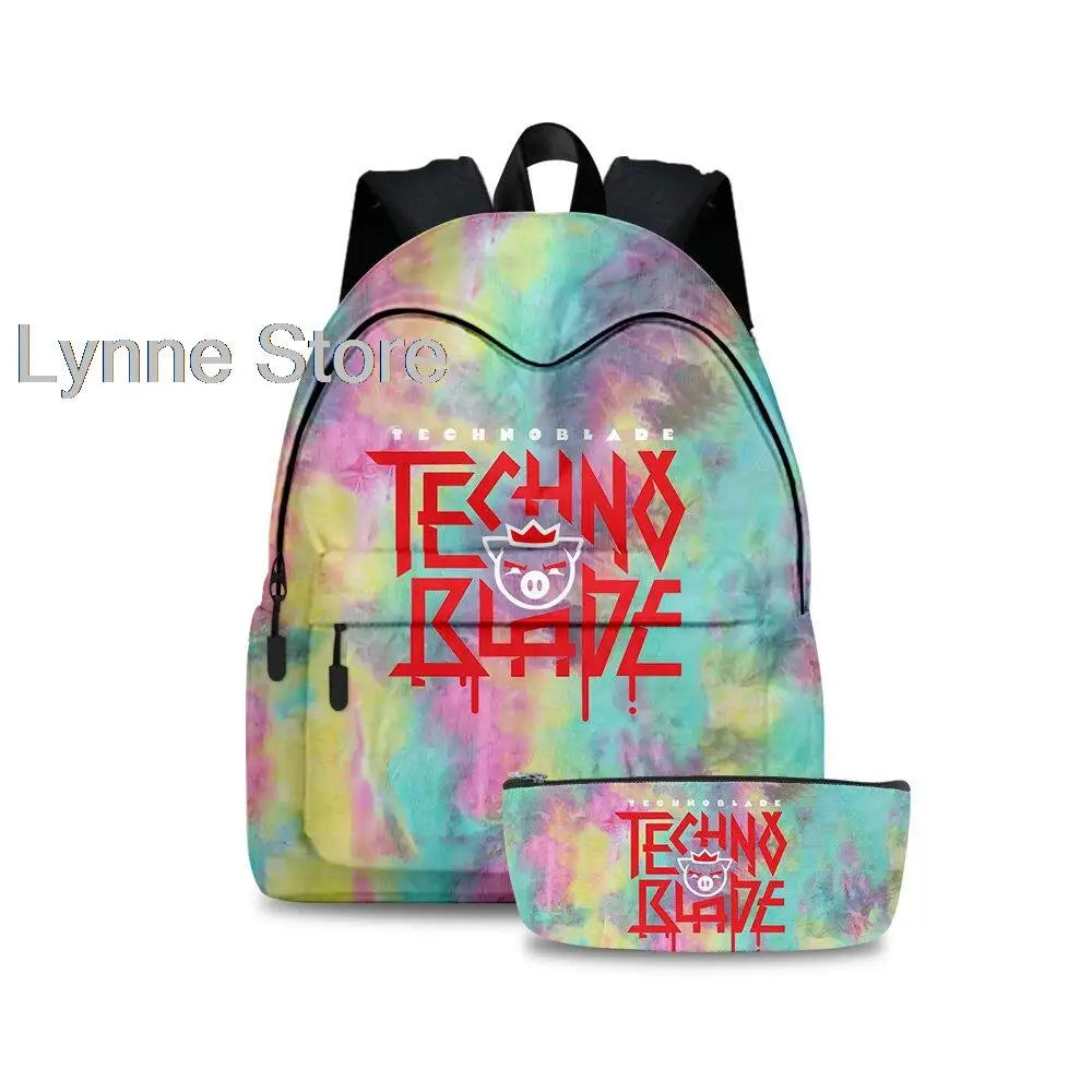 Technoblade Holiday Candy Cane Backpack for Teens