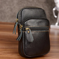 Cowhide Waist Pack Men's Belt Bags Leather Bags Phone Bags