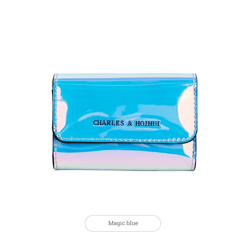 Holographic Key Holder Women Wallets Key Organizer Small Wallet