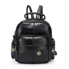 HUIMENG PU Leather Backpack for Girls - School Laptop College Bag