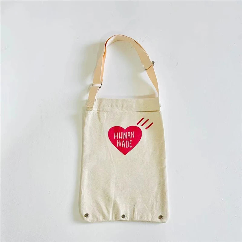 Heart Foldable Canvas Bag Men Women