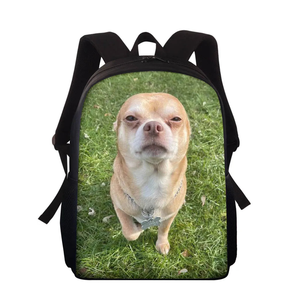 Cartoon Little Dog Kids School Backpack