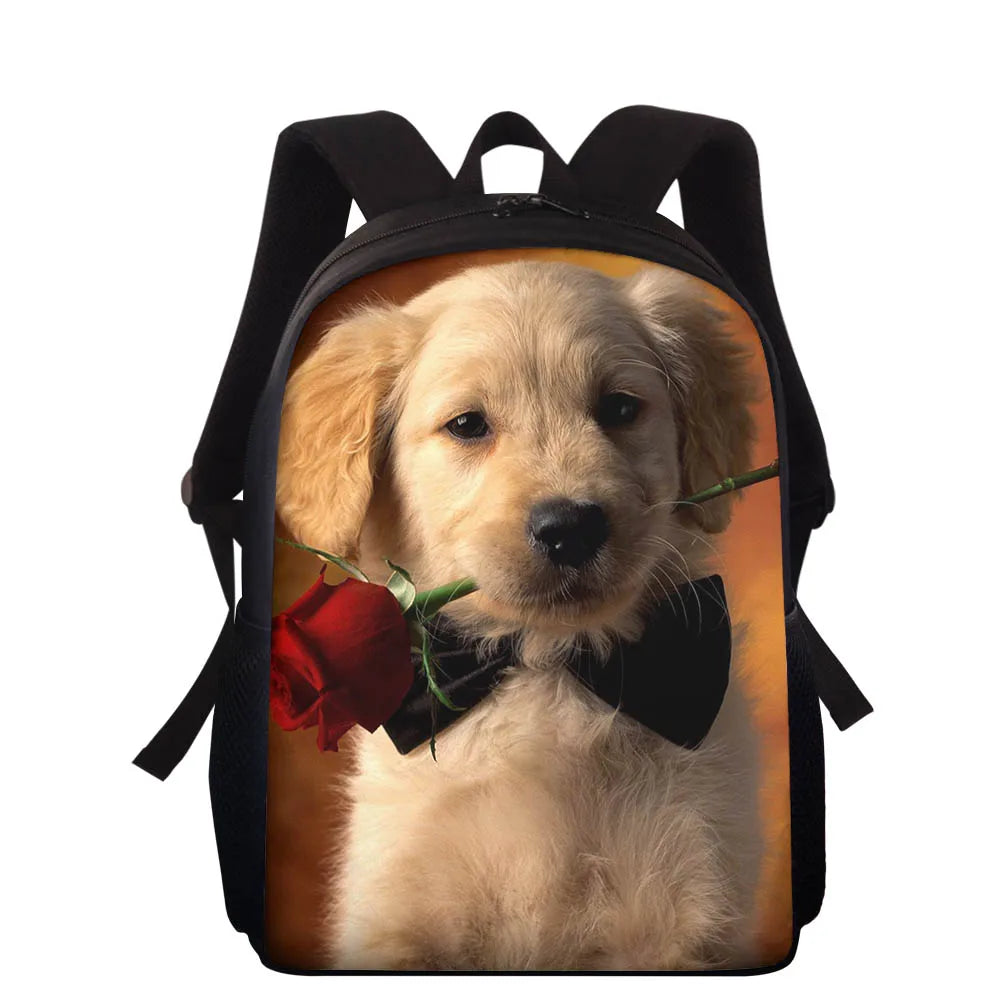 Cartoon Little Dog Kids School Backpack