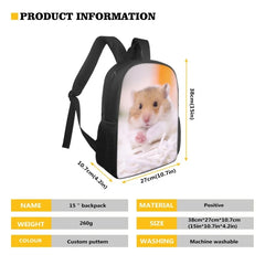 Floral Print School Backpack for Kids Women Laptop Bags Rucksack