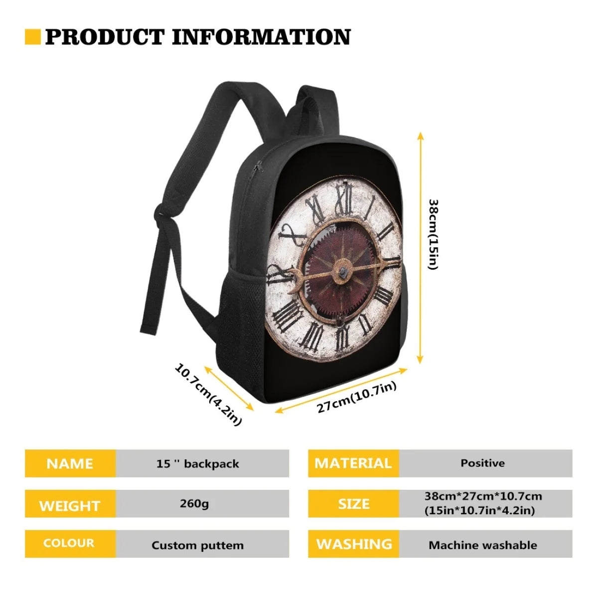 Print On Demand Travel Backpack for Kids and Teens