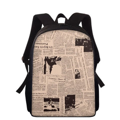 Punk Daypack School Backpack for Teens Boys Girls