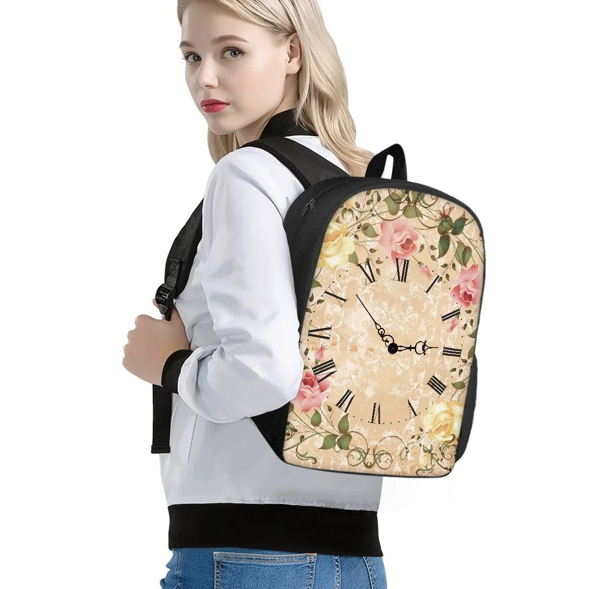 Teen Girls School Backpack 15 Inch Kids Large Bag Student Bagpack