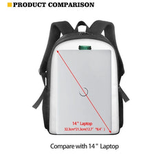 Quackity 15 Inch Women's Backpack for School and Outdoors