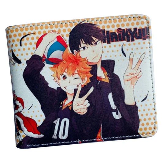 Haikyuu Bifold Wallet Coin Pocket Credit Card Id Window