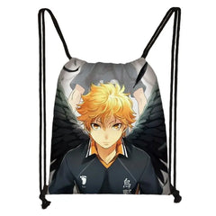 Haikyuu! Aoba Johsai Print Drawstring Bag Daypack Travel Bag Small Backpack