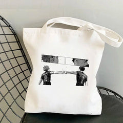 Haikyuu Shopping Bag Eco Canvas Reusable String Net Sacolas