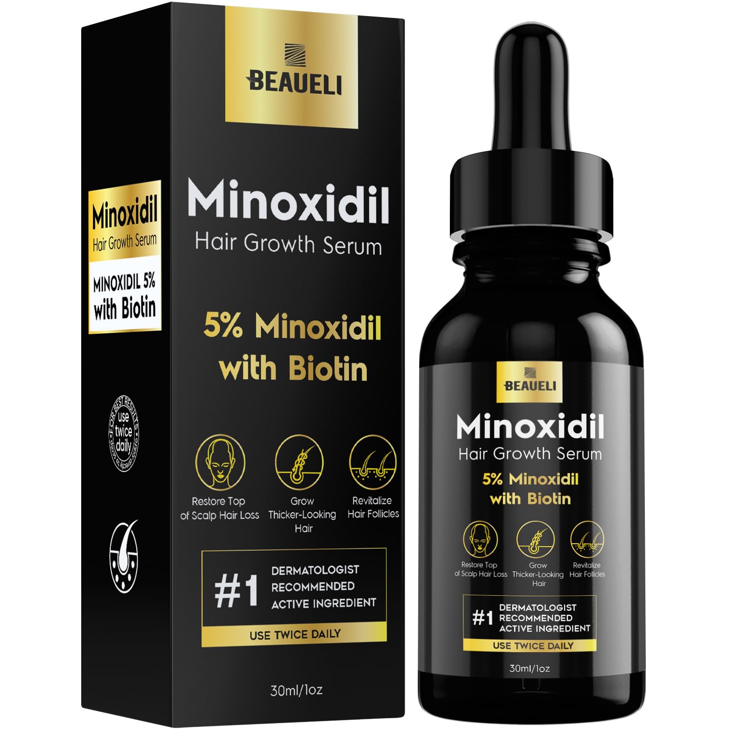 Minoxidil Biotin Hair Serum for Healthy Hair Growth
