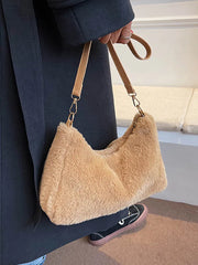 Plush Crossbody Bag Small Handbag for Women