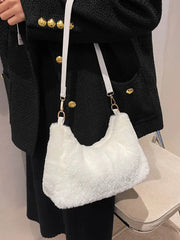 Plush Crossbody Bag Small Handbag for Women
