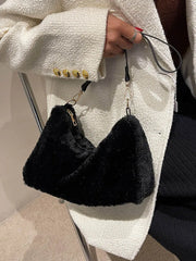 Plush Crossbody Bag Small Handbag for Women