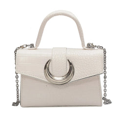 Crocodile Pattern Women Shoulder Bag Chain Messenger Clutch Purse