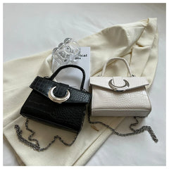 Crocodile Pattern Women Shoulder Bag Chain Messenger Clutch Purse