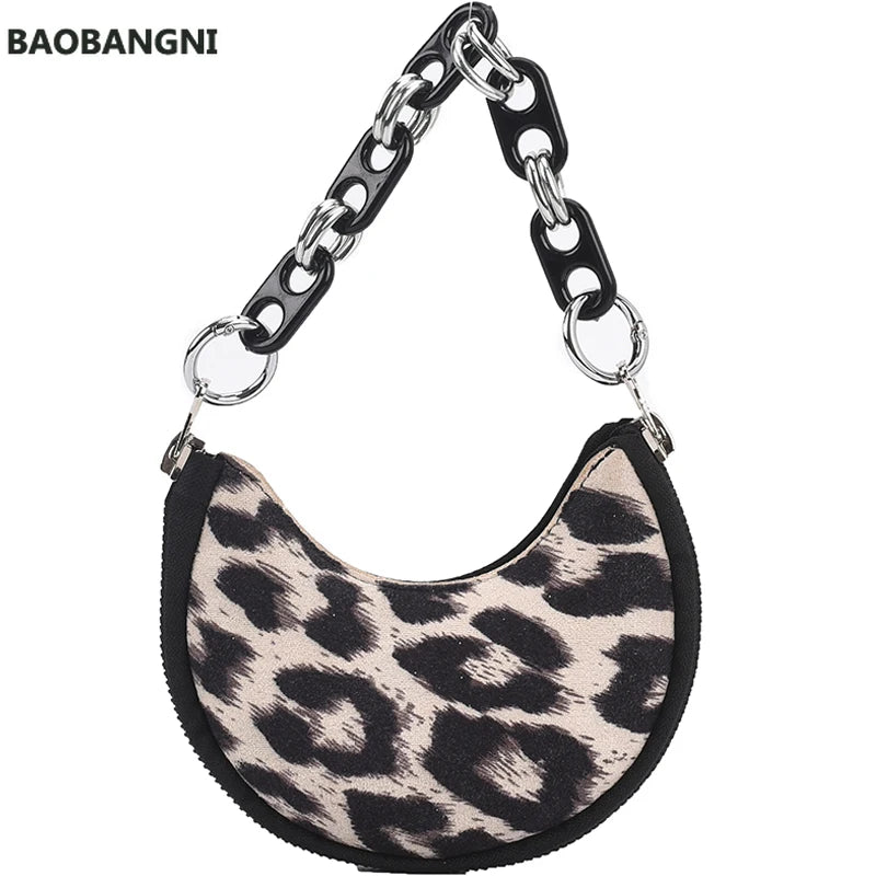 Half Moon Mini Tote bag High-quality PU Leather Women's Handbag