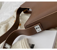 Small Shoulder Underarm Bag for Women Spring PU Leather Tote Handbag