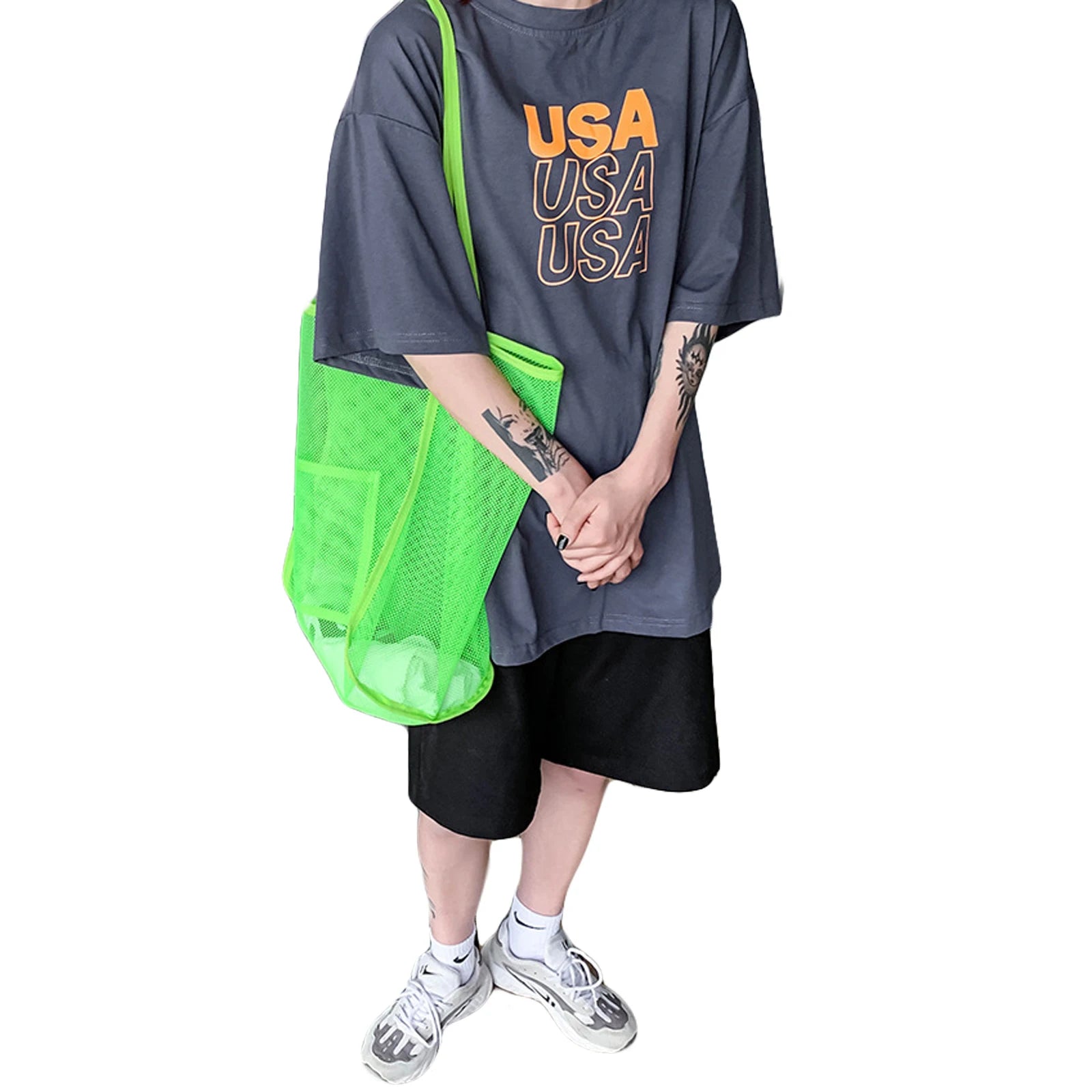 Hollow Out Bay Bag Large Capacity Mesh Hollow