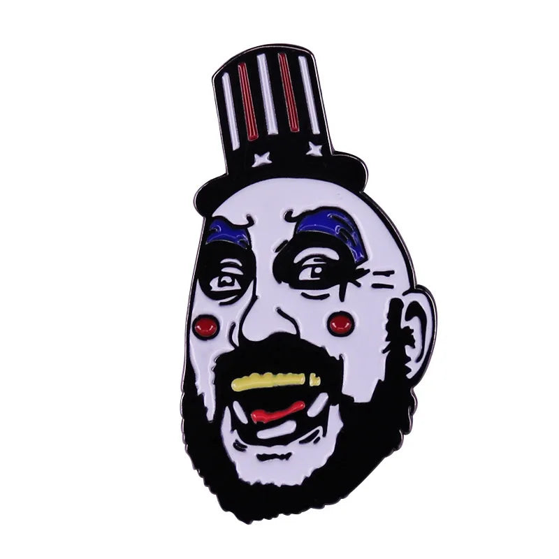 Halloween Clown Cartoon Brooch Backpack Hat Bag Collar Lapel Badges