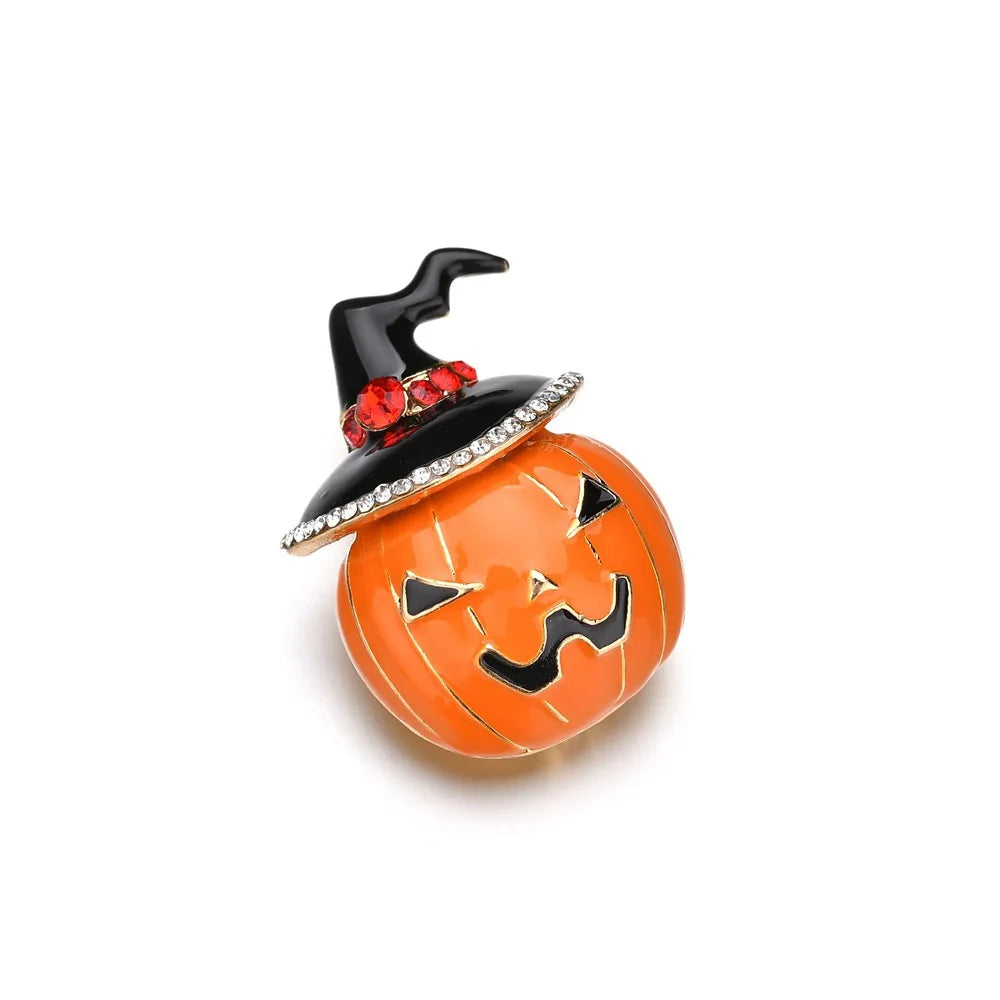Funny Pumpkin Brooches Halloween Hat Pins