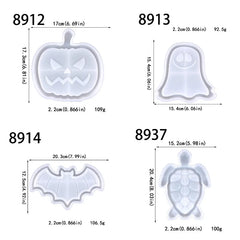 Halloween Decoration Silicone Mold Pumpkin Bat Ghost Crystal Tray