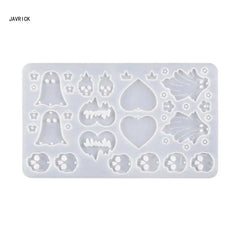 Geometric Skull Love Earring Silicone Mold DIY Crafts