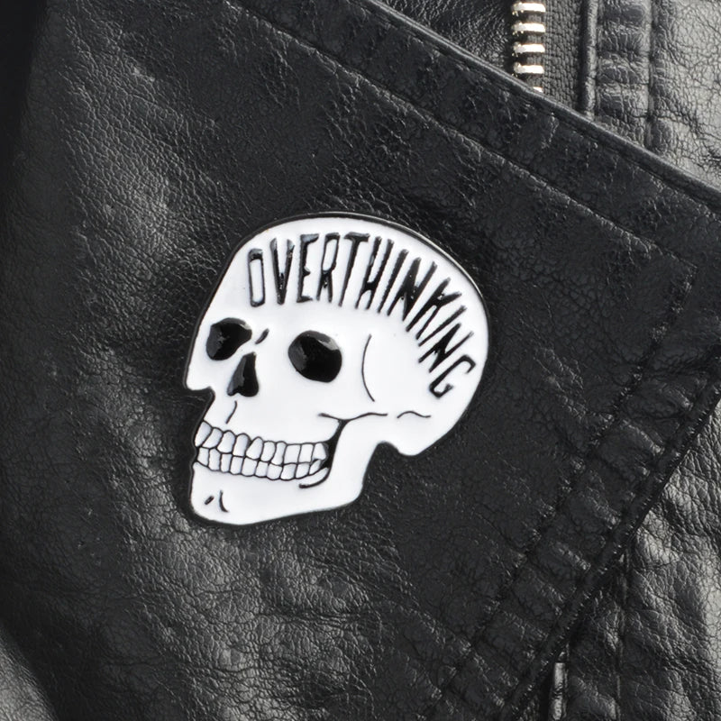 Gothic Halloween Skull Enamel Brooches Pins Collection