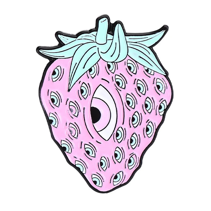Halloween Pink Tombstone Snail Enamel Lapel Pins Brooches