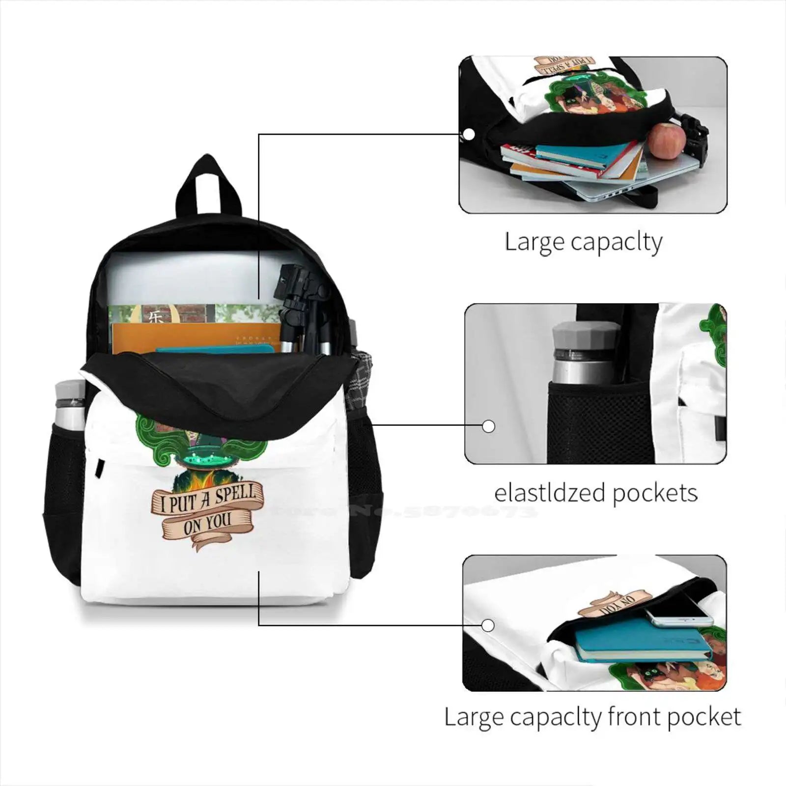Halloween Witches Spell T-Shirt & Backpack Set