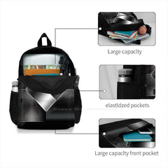 3D Print Backpack Casual Bag Modern Fantasy Lines
