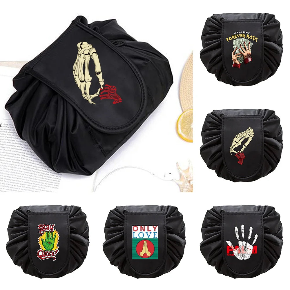 Large Capacity Lazy Cosmetic Bag for Travel