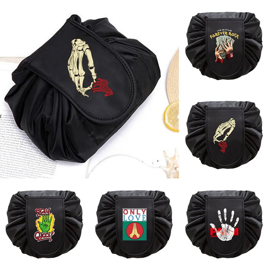 Large Capacity Lazy Cosmetic Bag for Travel