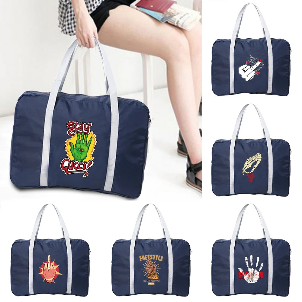 Large Capacity Nylon Foldable Travel Bag Water Proof Handbag