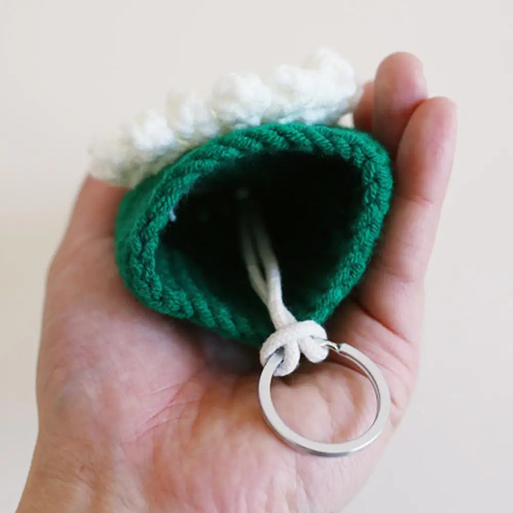 Hand-knitted Car Key Case Cartoon Key Sleeve Mini Protection
