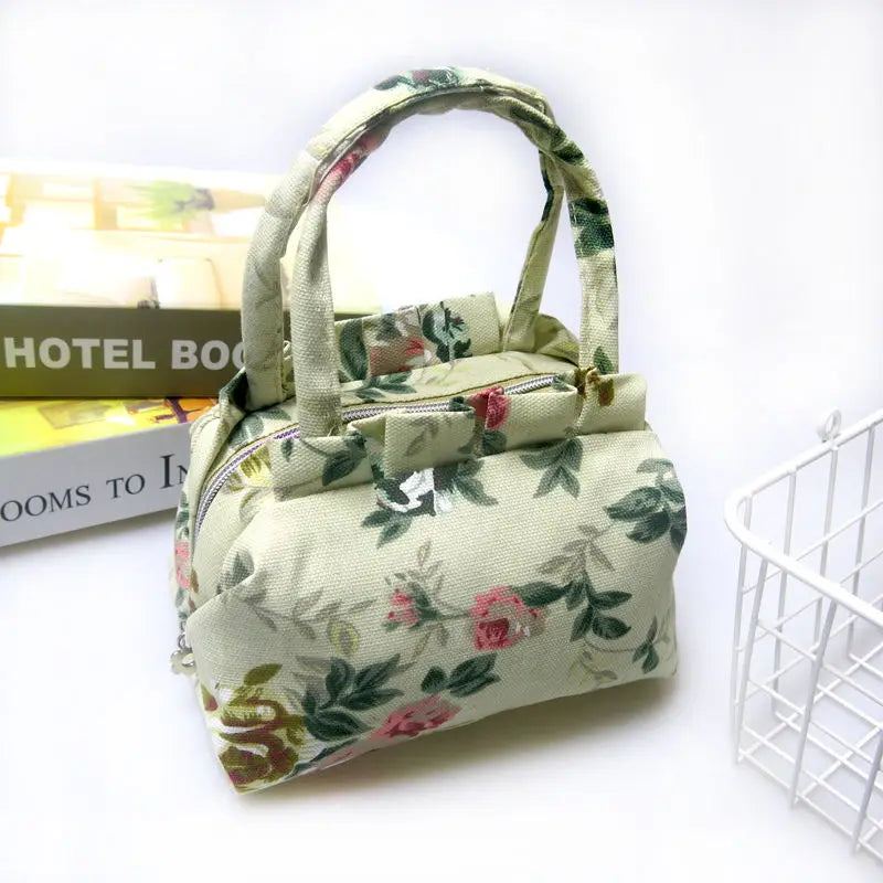 Canvas Mini Messenger Bag for Women Casual Mother Phone Shoulder Bags